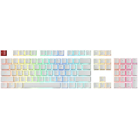 Капачки за механична клавиатура Glorious Aura PBT Doubleshot 105-Keycap White US-Layout