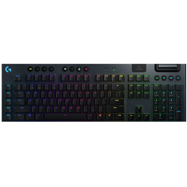 Безжична геймърска механична клавиатура Logitech G915 Lightspeed RGB, GL Tactile Switch
