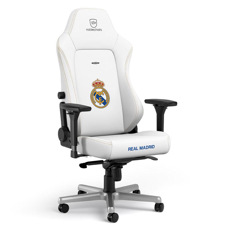Геймърски стол noblechairs HERO, White, Real Madrid Edition