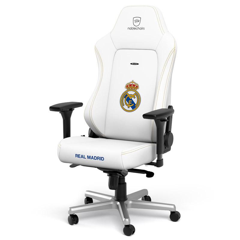 Геймърски стол noblechairs HERO, White, Real Madrid Edition