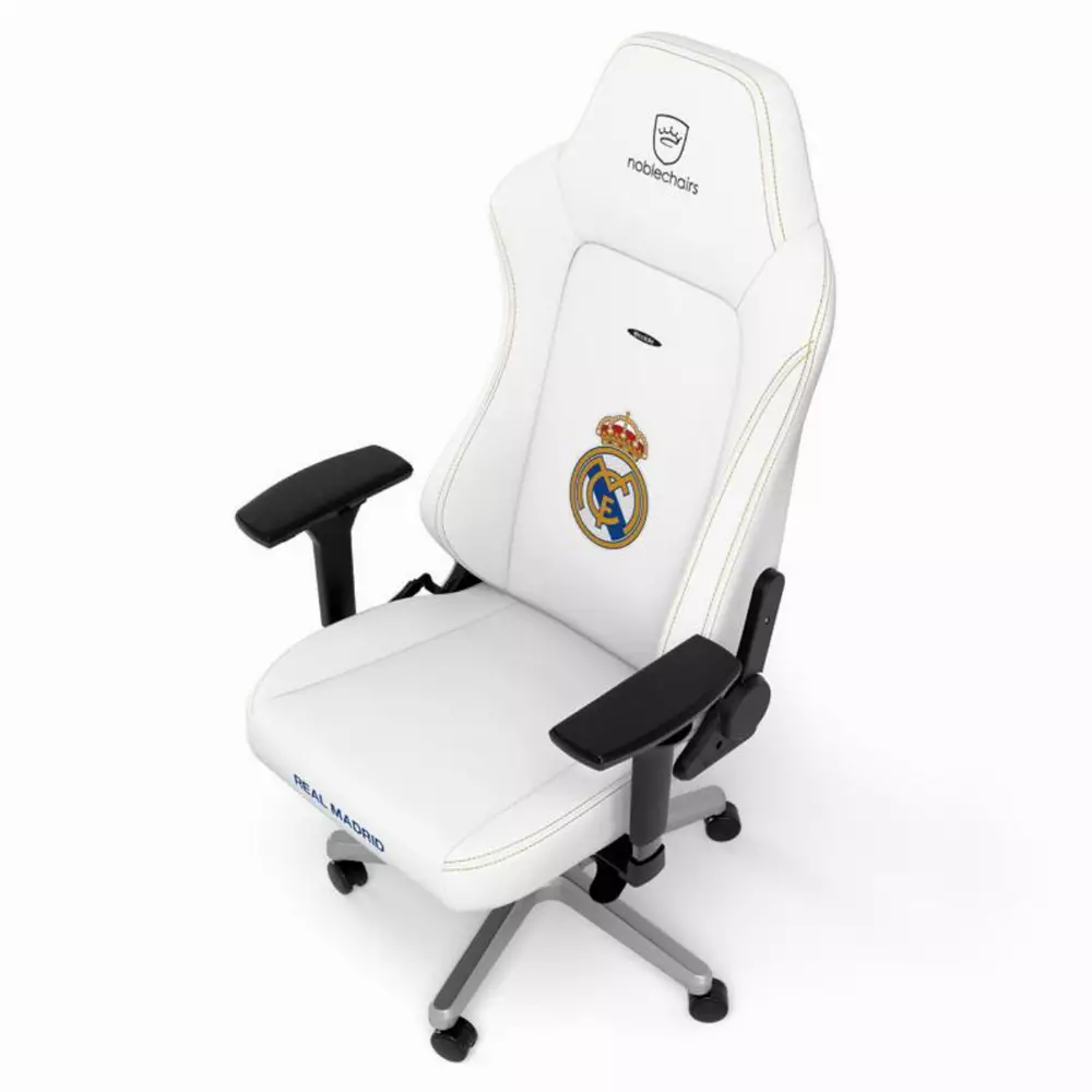 Геймърски стол noblechairs HERO, White, Real Madrid Edition