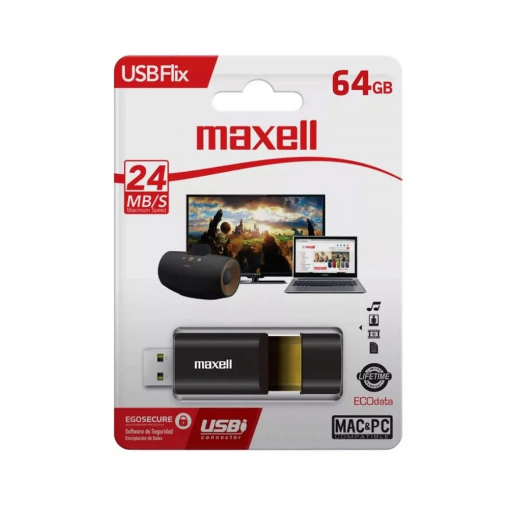 USB памет MAXELL FLIX 64GB USB 3.0
