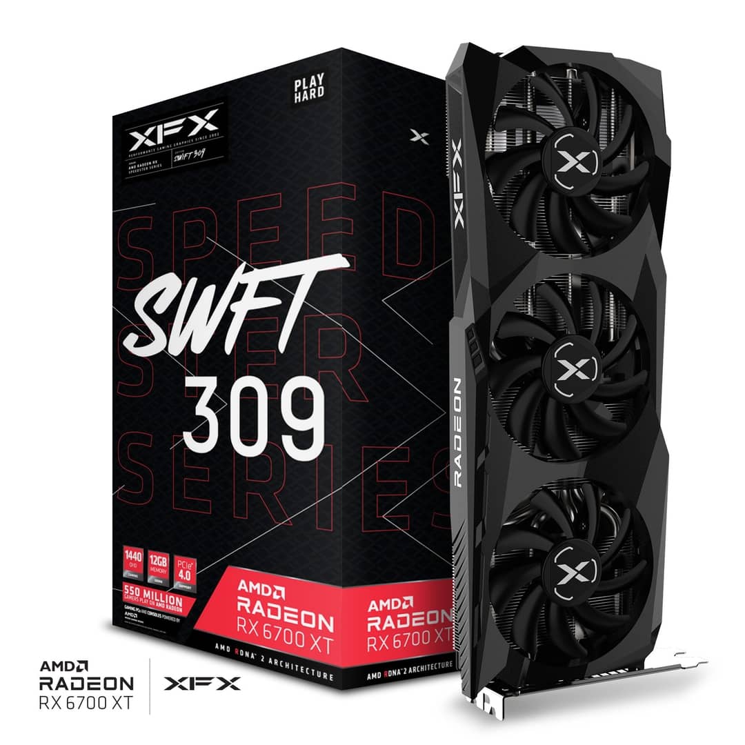 Видео карта XFX AMD Radeon RX 6700 XT SPEEDSTER SWFT 309 12GB