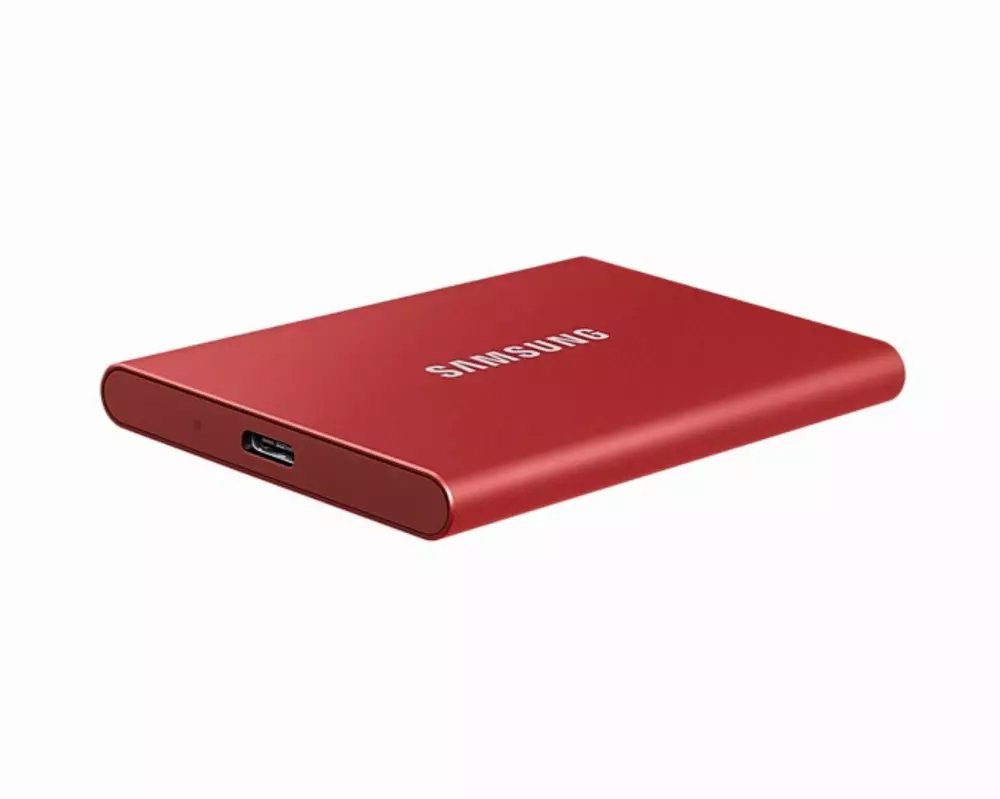 Външен диск SSD Samsung Portable T7 500GB Red - MU-PC500R/WW