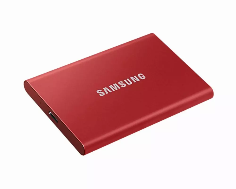 Външен диск SSD Samsung Portable T7 500GB Red - MU-PC500R/WW
