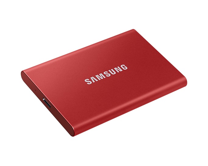 Външен диск SSD Samsung Portable T7 500GB Red - MU-PC500R/WW