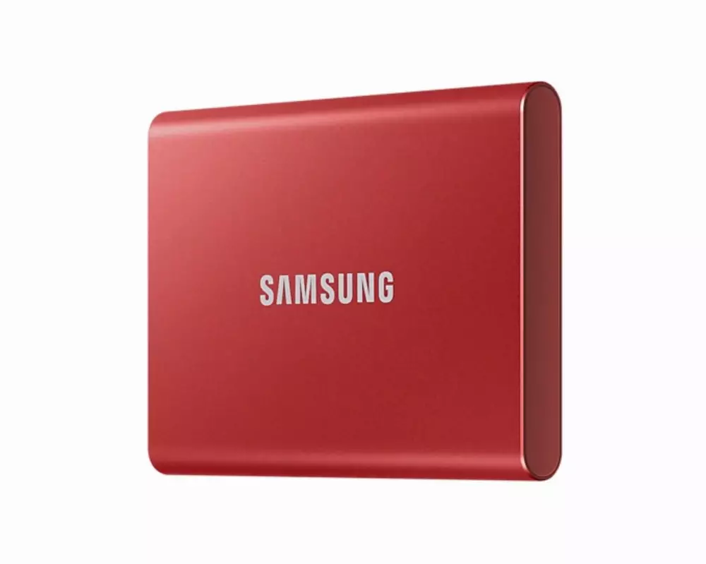 Външен диск SSD Samsung Portable T7 500GB Red - MU-PC500R/WW