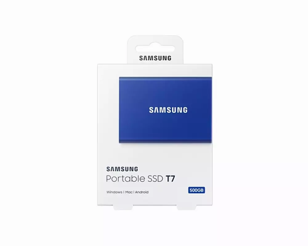 Външен диск SSD Samsung Portable T7 500GB Blue - MU-PC500H/WW