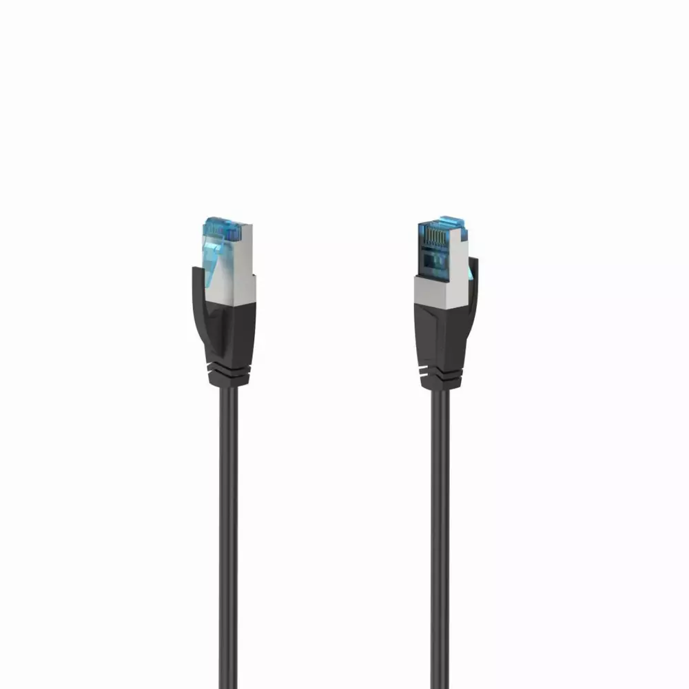 Мрежов кабел HAMA, CAT 6a, 10 Gbit/s, S/FTP, 5 m, Черен