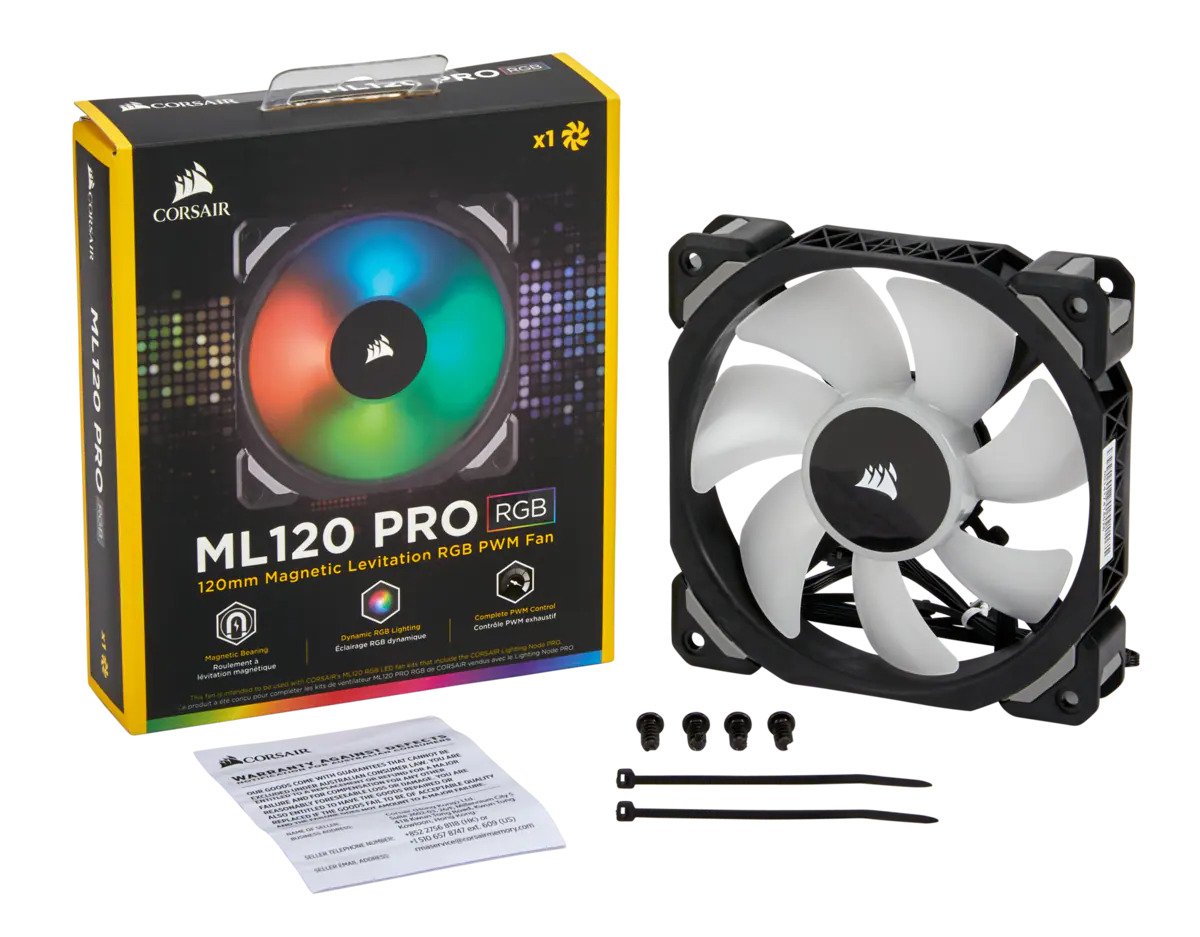 Вентилатор Corsair ML 120 PRO RGB 120mm PWM Fan