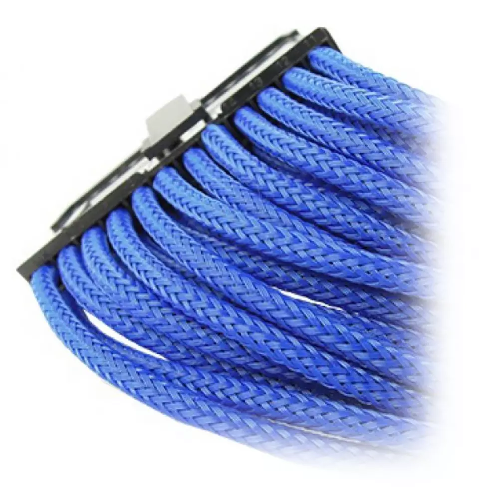 Оплетен кабел GELID 24pin Power extension cable 30cm Blue - CA-24P-03