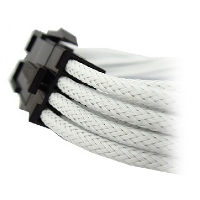 Оплетен кабел GELID 6+2pin VGA PCI-E 30cm White - CA-8P-06