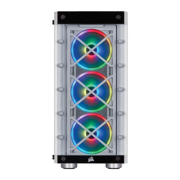 Кутия Corsair iCUE 465X RGB TG Mid-Tower White - CC-9011189-WW