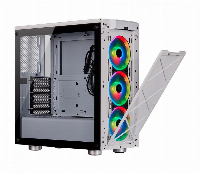 Кутия Corsair iCUE 465X RGB TG Mid-Tower White - CC-9011189-WW