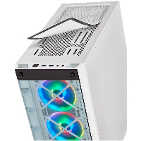 Кутия Corsair iCUE 465X RGB TG Mid-Tower White - CC-9011189-WW