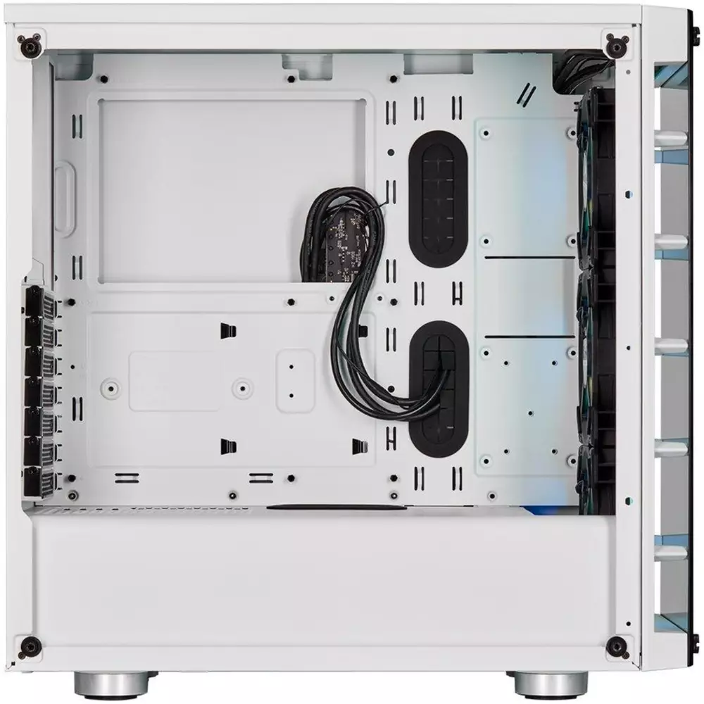 Кутия Corsair iCUE 465X RGB TG Mid-Tower White - CC-9011189-WW