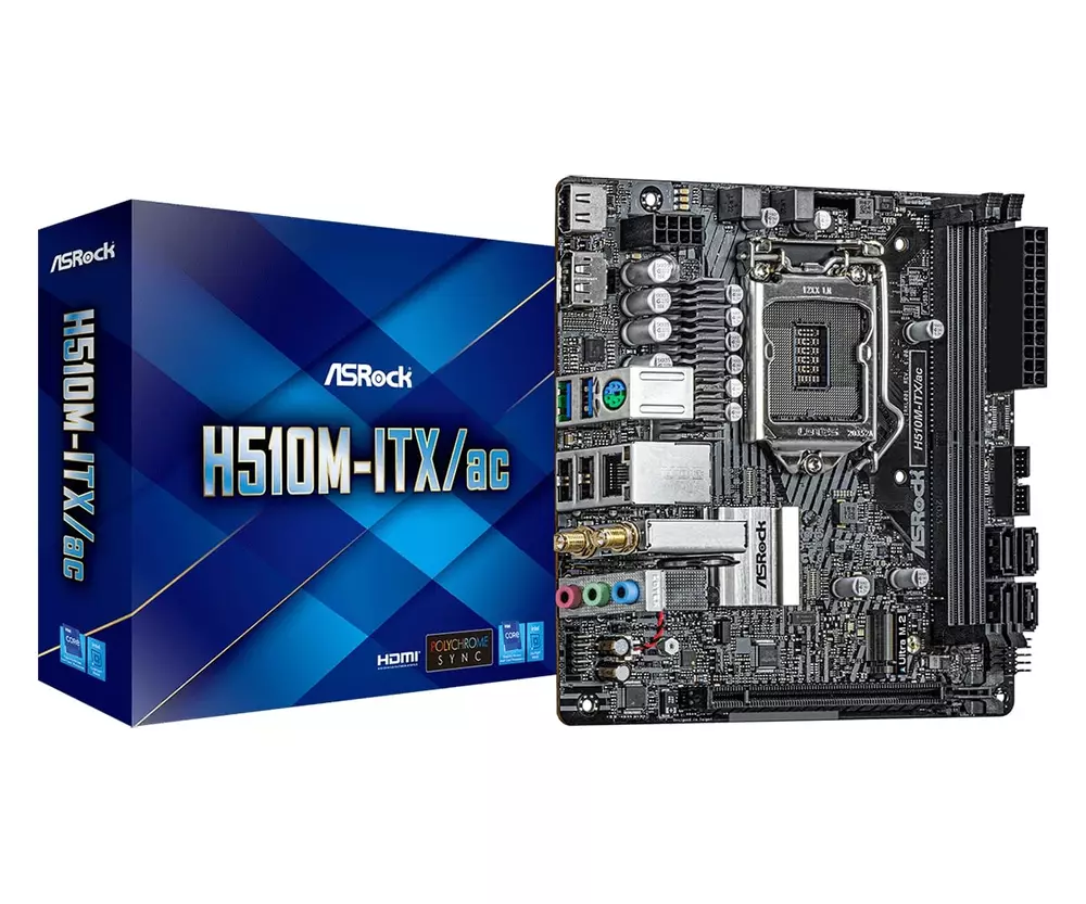 Дънна платка ASROCK H510M-ITX/AC