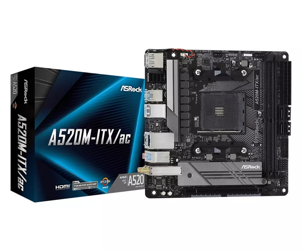 Дънна платка ASROCK A520M-ITX/AC