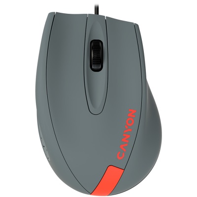 Мишка Canyon M-05 CNE-CMS11DG Optical Wired Mouse Grey