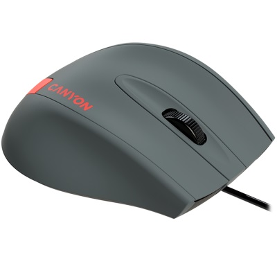 Мишка Canyon M-05 CNE-CMS11DG Optical Wired Mouse Grey