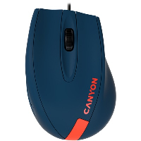 Мишка CANYON M-11 CNE-CMS11BR Optical Wired Mouse Blue