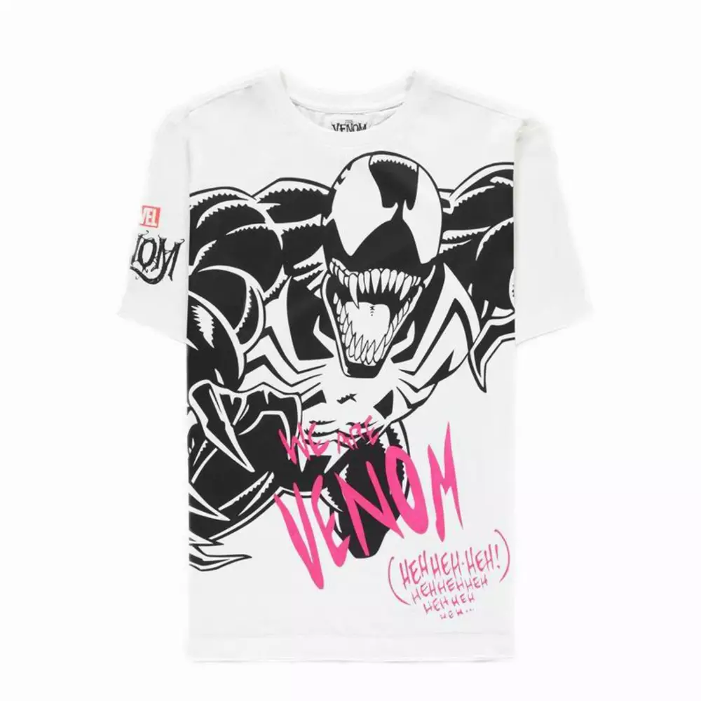 Тениска Bioworld Difuzed Marvel: Venom, Laughter White, Мъжка, M