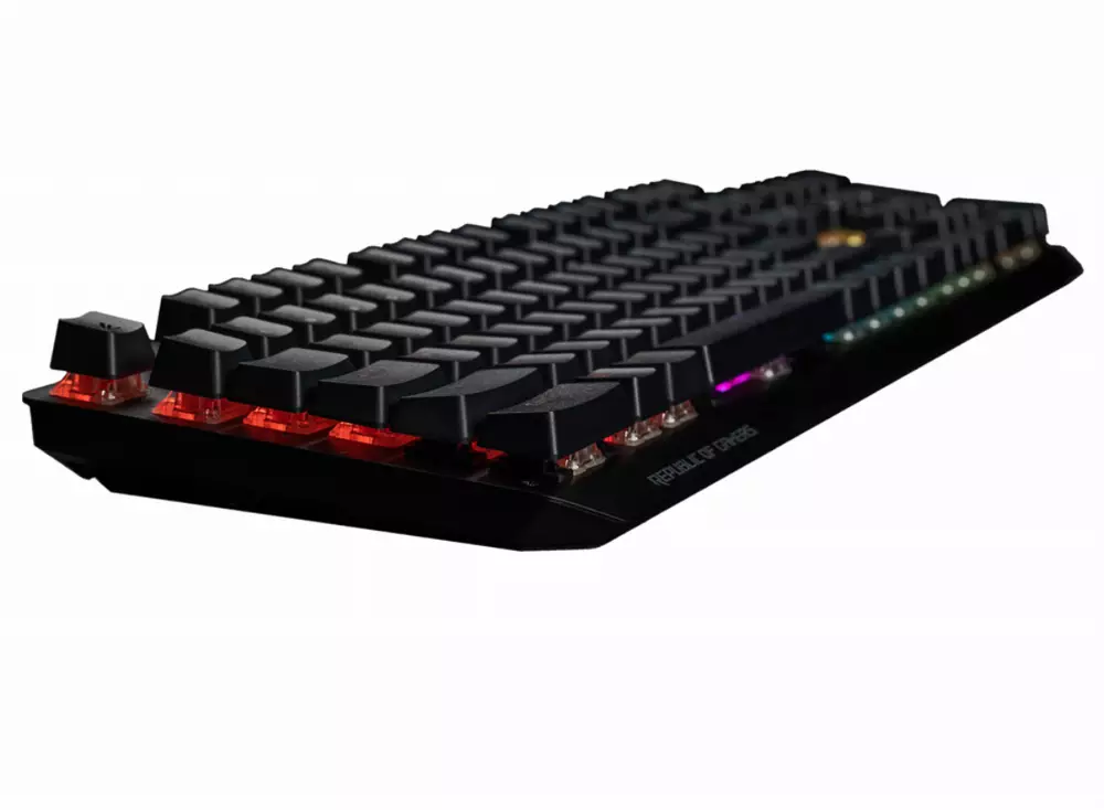 Геймърски сет с капачки за клавиатура, PBT пластмаса, ROG PBT Keycap Set