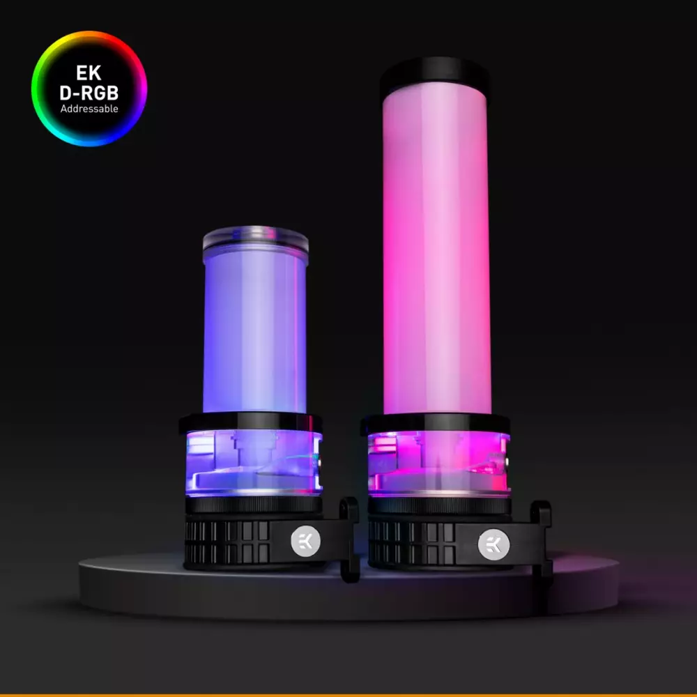 Помпа с резервоар EK-Quantum Kinetic TBE 200 D5 PWM D-RGB - Plexi