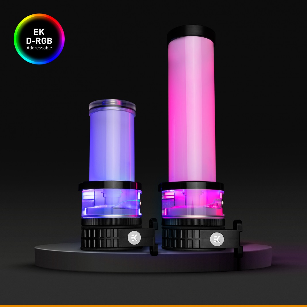 Pompe avec réservoir EK-Quantum Kinetic TBE 200 D5 PWM D-RGB - Plexi