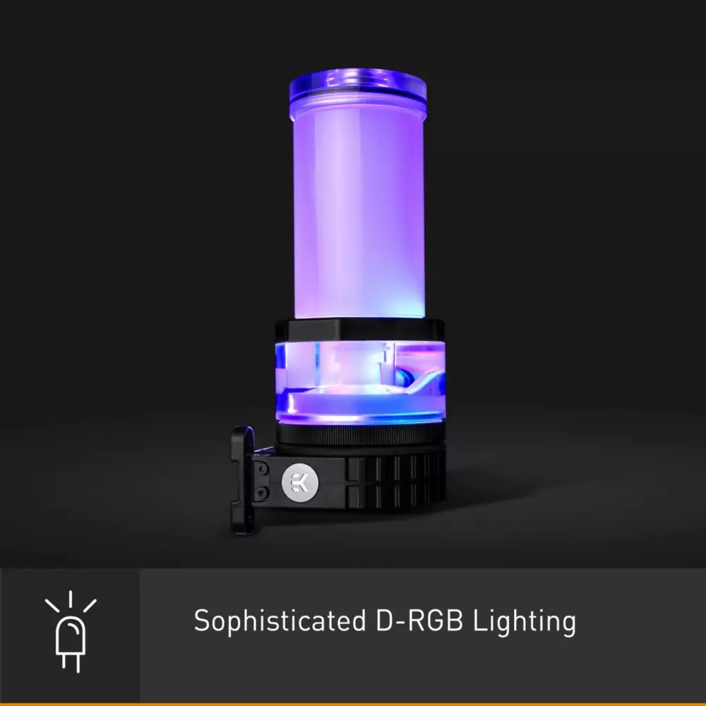 Помпа с резервоар EK-Quantum Kinetic TBE 200 D5 PWM D-RGB - Plexi