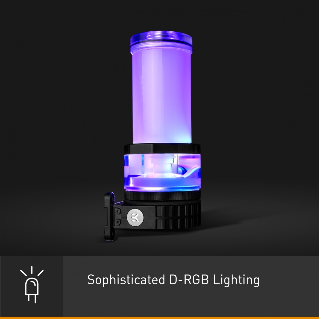 Pompe avec réservoir EK-Quantum Kinetic TBE 200 D5 PWM D-RGB - Plexi