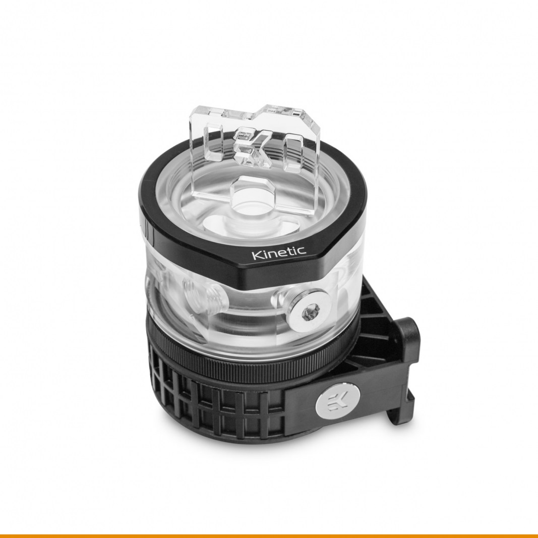 Pompe avec réservoir EK-Quantum Kinetic TBE 200 D5 PWM D-RGB - Plexi