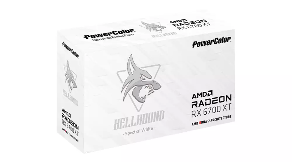Видео карта PowerColor Hellhound Spectral White AMD Radeon RX 6700 XT 12GB