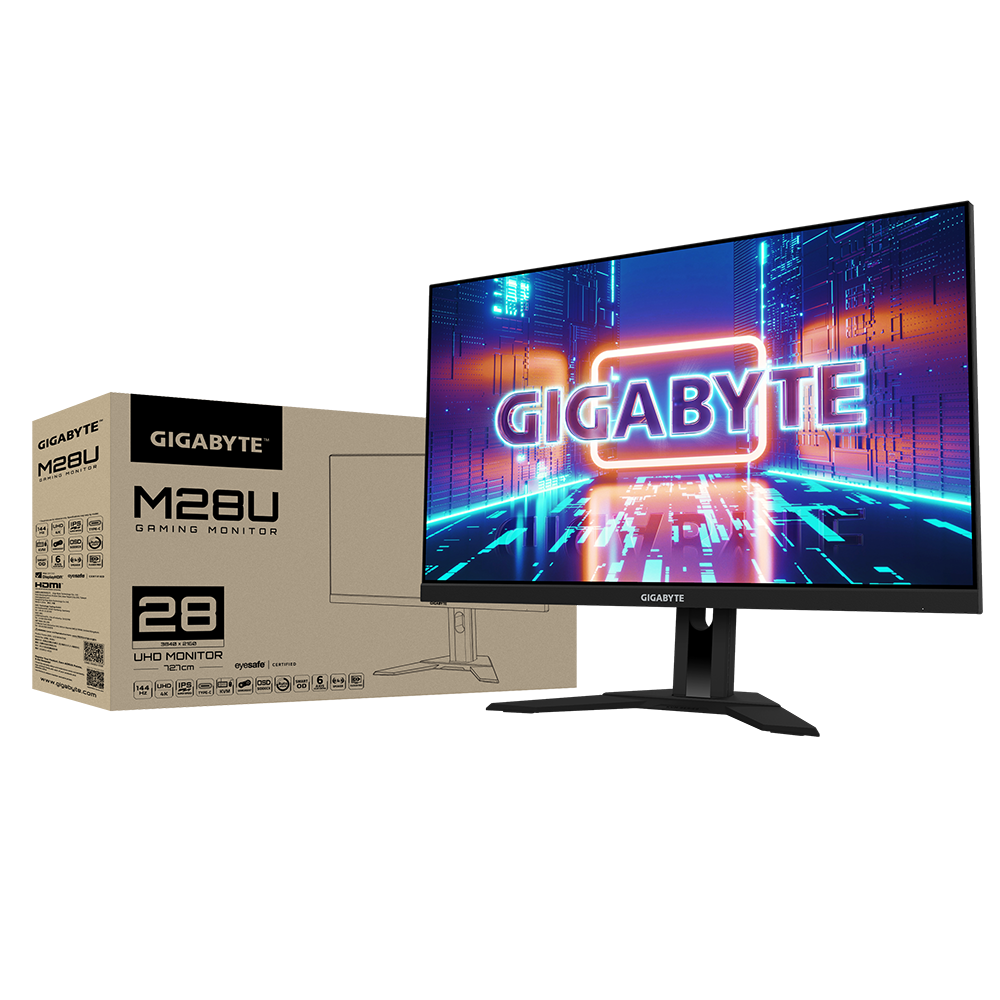 Монитор Gigabyte M28U, 28" UHD 4K, SS IPS,144Hz 1ms, HDR400, RGB Fusion 2.0