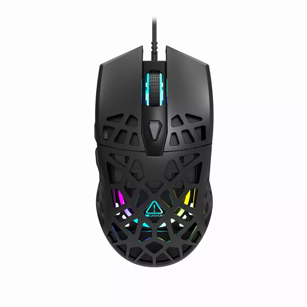 Геймърска мишка CANYON Puncher Lightweight Perforated Mouse - CND-SGM20B 