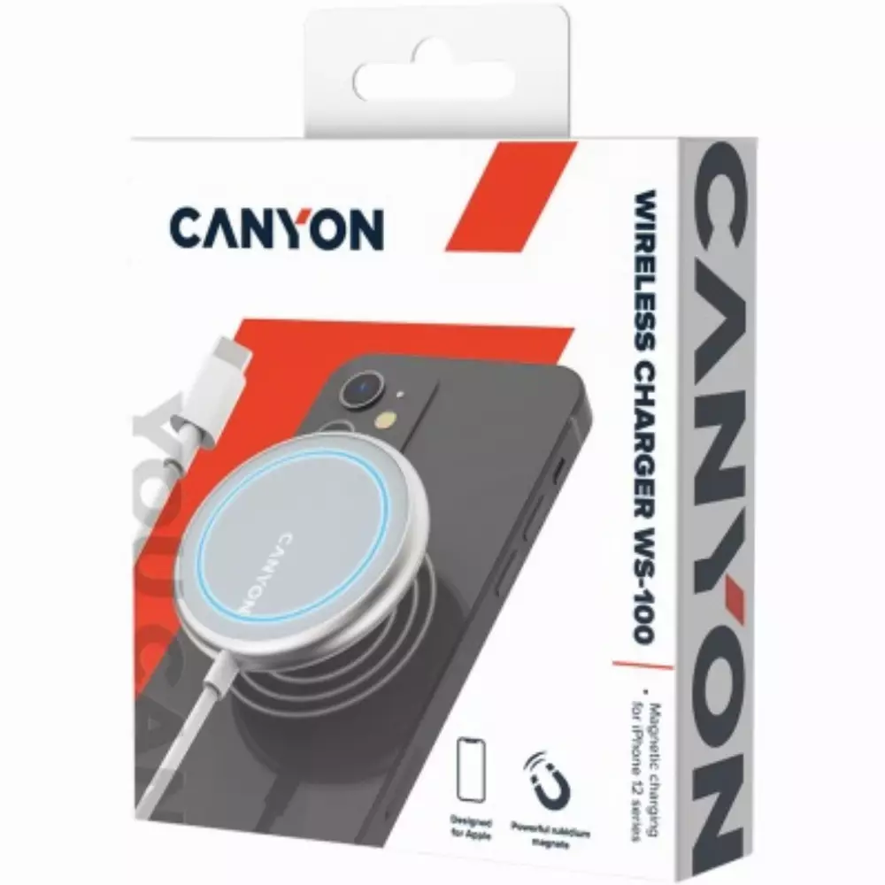Безжично зарядно за телефон CANYON Wireless Charger CNS-WCS100