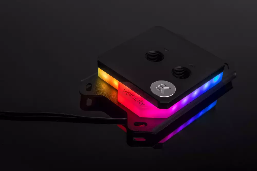 Воден блок за процесор EK-Velocity D-RGB - AMD Nickel + Acetal water block