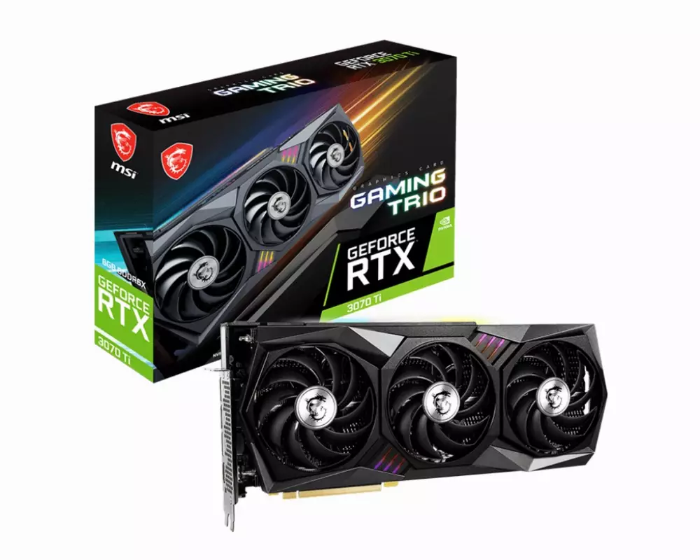 Видео карта MSI GeForce RTX 3070 Ti GAMING X TRIO 8G