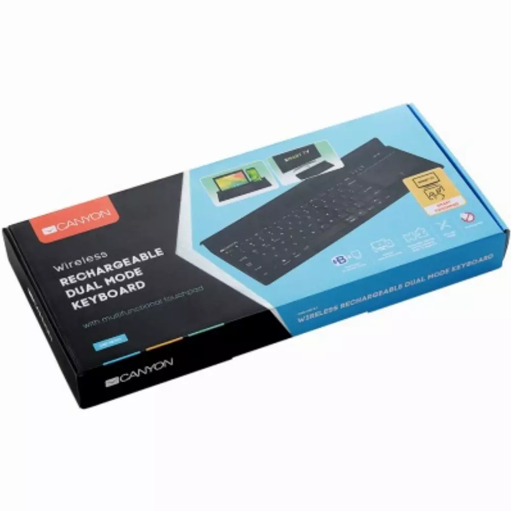 Клавиатура CANYON CND-HBTK7-US Bluetooth & 2.4G wireless keyboard, Android, iOS