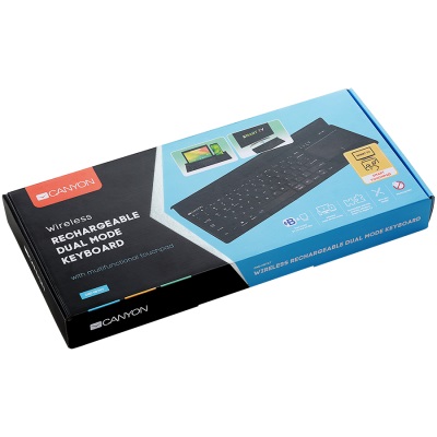 Клавиатура CANYON CND-HBTK7-US Bluetooth & 2.4G wireless keyboard, Android, iOS