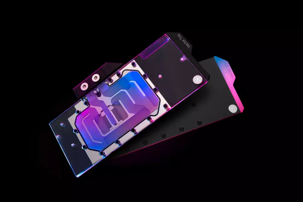 Воден блок за видео карта EK-Quantum Vector Trio RTX 3080/3090 D-RGB - Nickel + Plexi