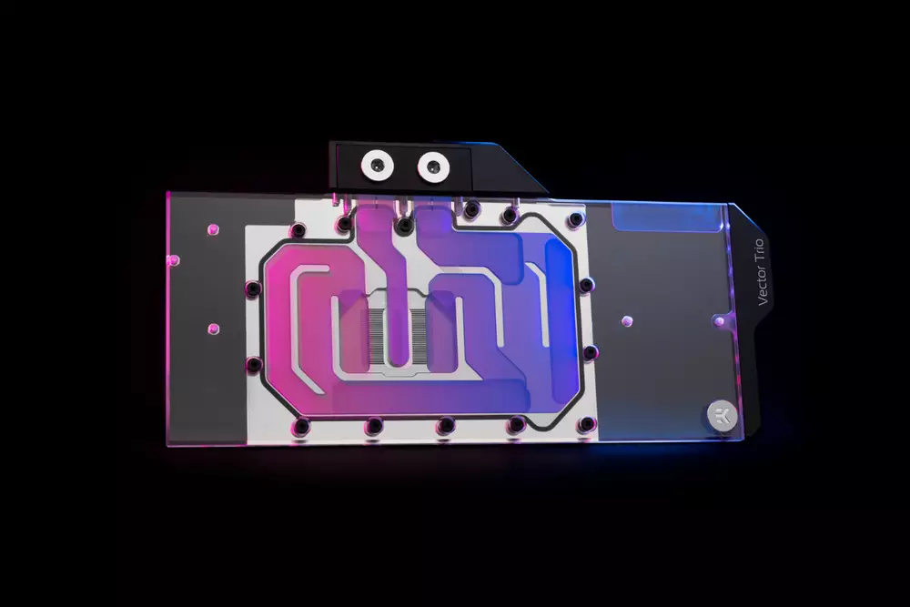Воден блок за видео карта EK-Quantum Vector Trio RTX 3080/3090 D-RGB - Nickel + Plexi