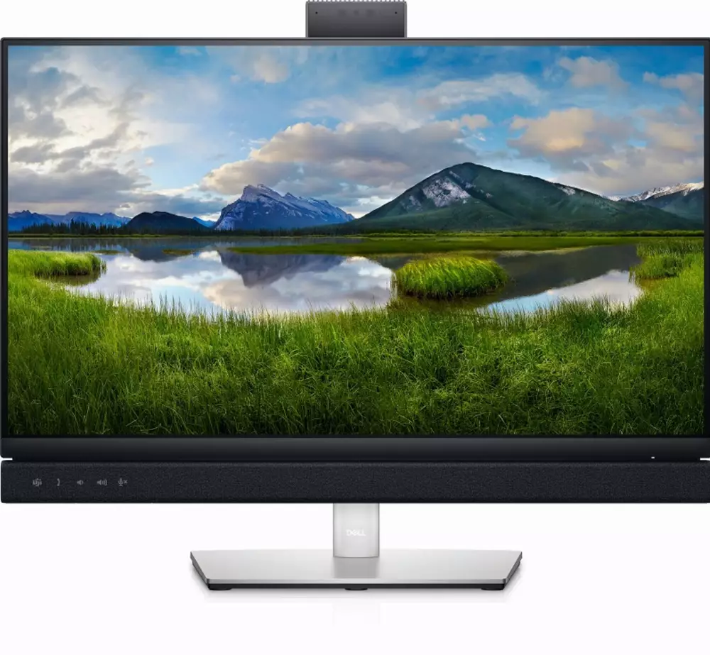 Монитор DELL 23.8" C2422HE-14 Video Conferencing, IPS FHD 1920x1080, 60Hz, 6ms, USB-C, Speakers and Webcam