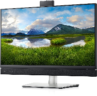 Монитор DELL 23.8" C2422HE-14 Video Conferencing, IPS FHD 1920x1080, 60Hz, 6ms, USB-C, Speakers and Webcam
