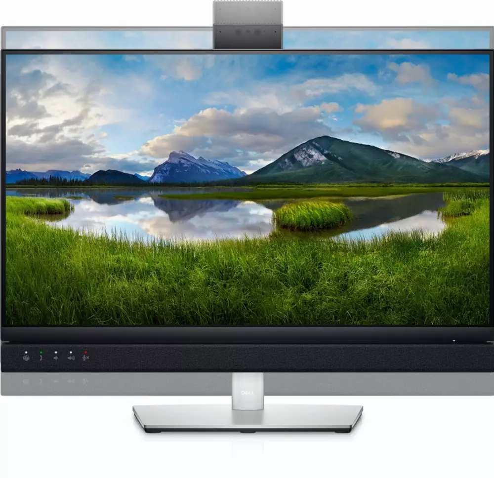 Οθόνη DELL 23.8" C2422HE-14 Video Conferencing, IPS FHD 1920x1080, 60Hz, 6ms, USB-C, Ηχεία και Webcam