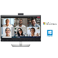 Монитор DELL 23.8" C2422HE-14 Video Conferencing, IPS FHD 1920x1080, 60Hz, 6ms, USB-C, Speakers and Webcam