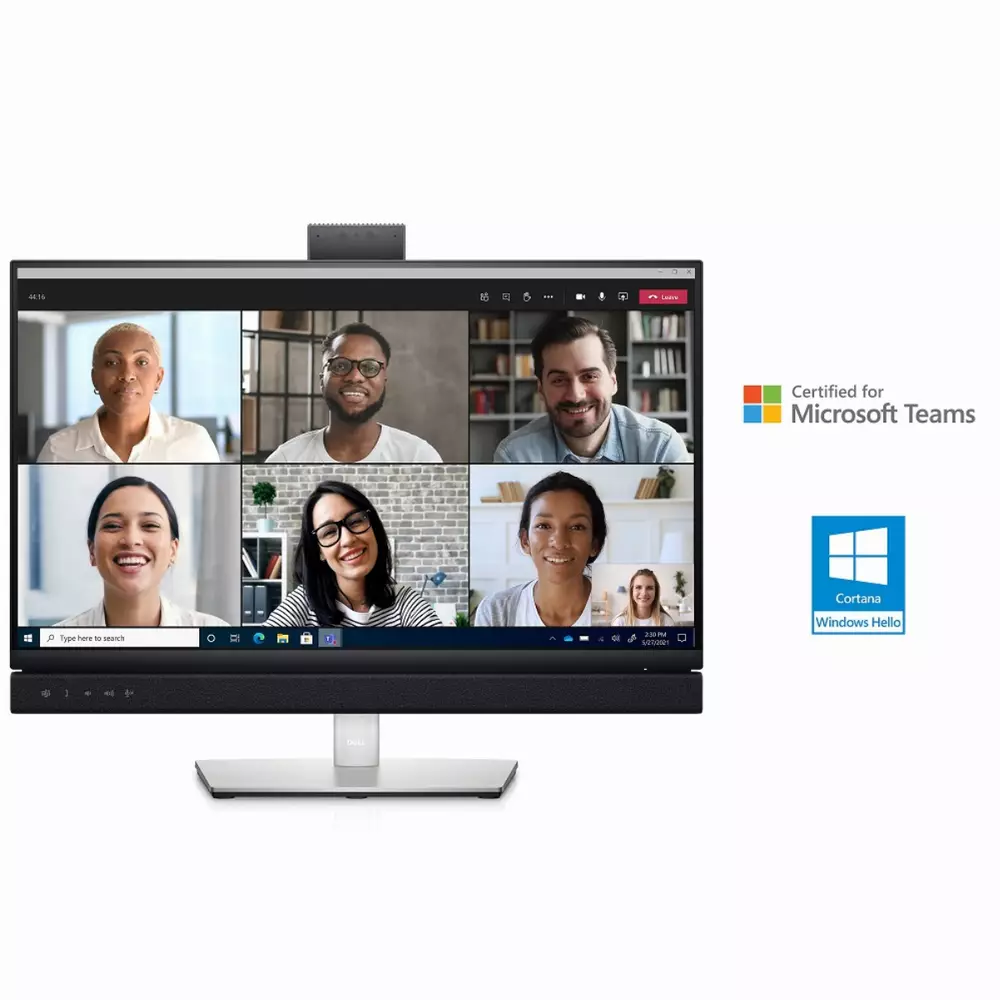 Монитор DELL 23.8" C2422HE-14 Video Conferencing, IPS FHD 1920x1080, 60Hz, 6ms, USB-C, Speakers and Webcam