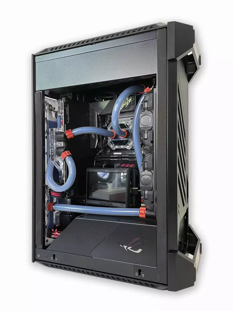 Геймърски компютър ASUS ROG MAMBA Custom Water Build (AMD Ryzen 7 5800X, 32GB, RTX 3080 10GB, 500GB SSD, 850W)