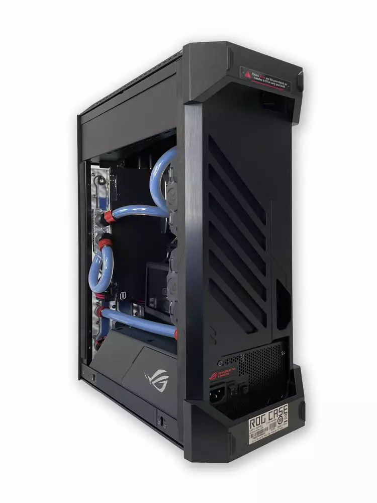 Геймърски компютър ASUS ROG MAMBA Custom Water Build (AMD Ryzen 7 5800X, 32GB, RTX 3080 10GB, 500GB SSD, 850W)