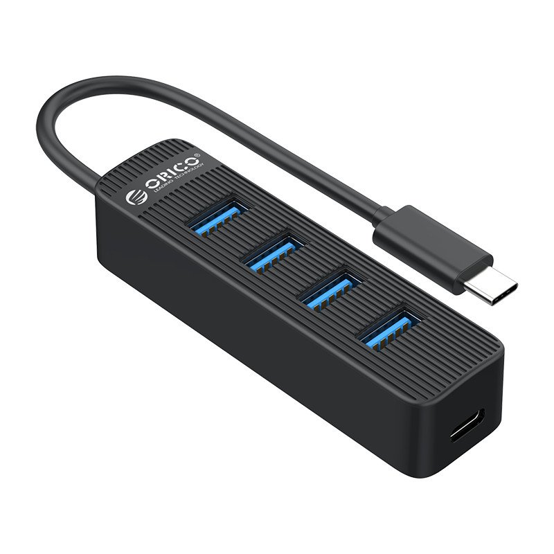 Hub Orico USB3.0 HUB 4 puertos - Entrada Tipo C, entrada de alimentación Tipo-C - TWC3-4A